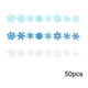 thumbnail image 1 of Adornos navideños, regalos navideños, 50 copos de nieve blancos para árbol de Navidad, decoración navideña de plástico con purpurina, varios patrones, adecuados para coronas de árbol de interior y ext, 1 of 8