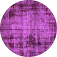 thumbnail image 1 of Ahgly Company Indoor Round Abstract Purple Modern Area Rugs, 6' Round, 1 of 4
