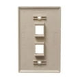 thumbnail image 2 of FACEPLATE, OVERSIZED, 2-PORT, ALMOND, 2 of 3