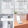 thumbnail image 5 of Rechargeable 3-Way LED Makeup Mirror - Trifold, Height Adjustable & Wall Mountable in White, 5 of 11