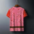 thumbnail image 3 of VBTAPA Funny Shirts for Men Valentine Day Heart Graphic Bow Tie Tuxedo Printed Short Sleeve Tops Casual Holiday Vacation Party Tshirt Red XXL, 3 of 7