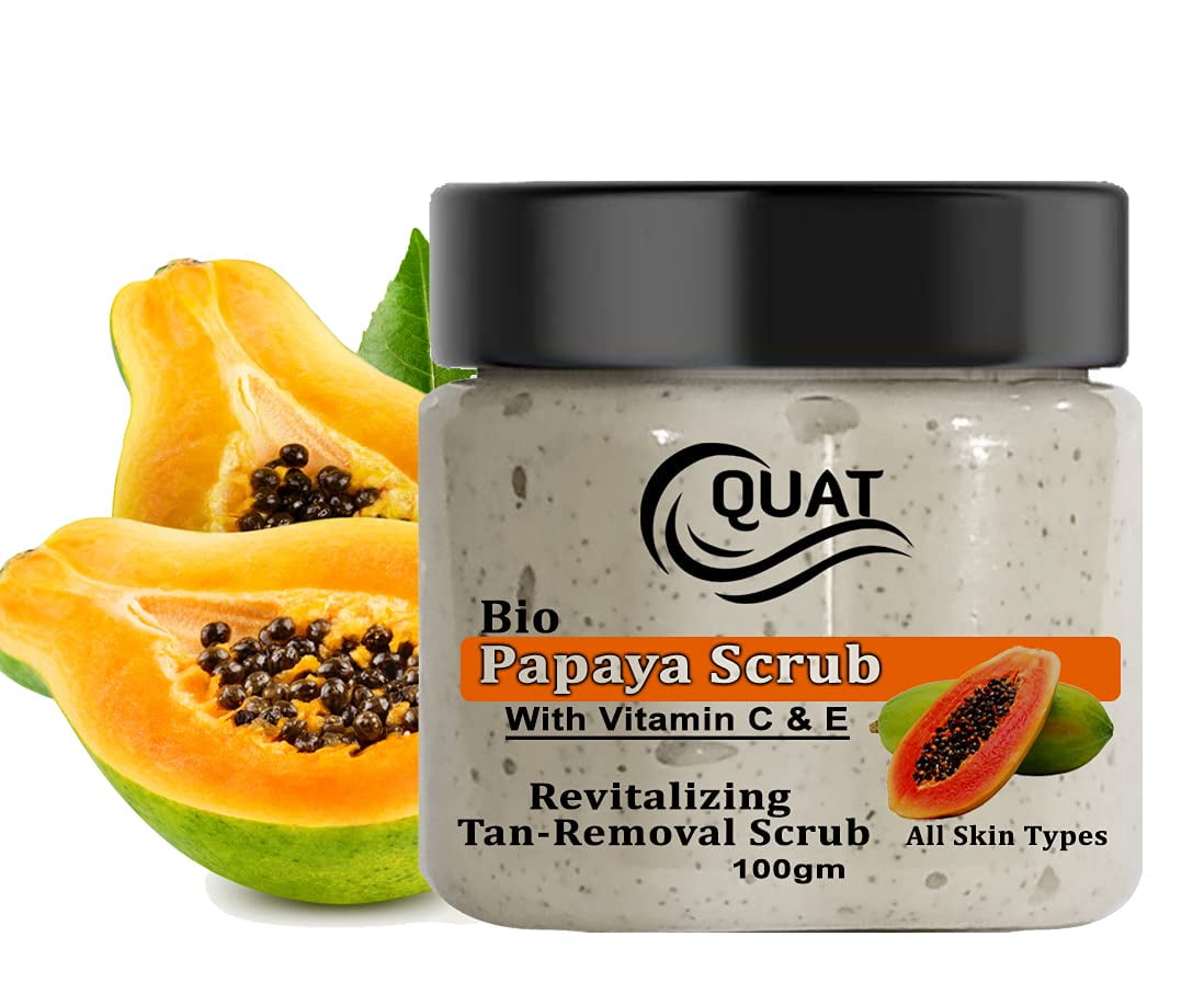 Quat Papaya Face Scrub For Skin Boosting, Oily Skin, Women, Men ( 100