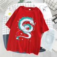 thumbnail image 1 of Anime My Neighbor Totoro Pattern Loose Round Neck Short Sleeve Women's T-Shirtpangjing, 1 of 4