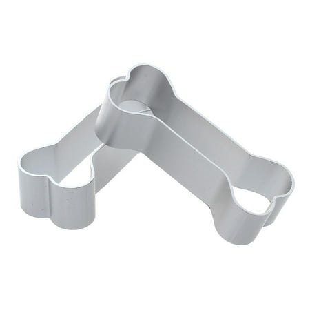 

2x Dog Bone Silver Stainless Steel Baking Cookie Cutter Biscuit Cake Making Party Favor