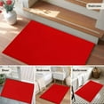 thumbnail image 6 of Christmas Red Area Rugs 2x3 for Living Room, Farmhouse Solid Red Color Modern Art Non Slip Washable Rug Runner, Low Pile Indoor Floor Carpet Mat Bathroom Rugs for Bedroom, Kids Room, 6 of 9