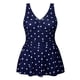 thumbnail image 5 of Trajes de baño de una pieza para mujer Talla Bikini para mujer Sin espalda con aberturas Traje de baño de cuello en V sólido Traje de baño para mujer, 5 of 8