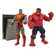 Diamond Select Toys Marvel Select: Red Hulk vs. Colossus - Action Figures