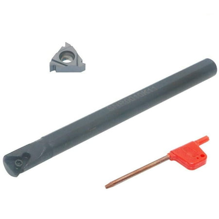 

Leke SNR 0010K11 10mm CNC Lathe Internal Threading Turning Tool+1Pcs MMT11IR AG60