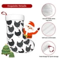 thumbnail image 5 of Salouo Retro Rooster Print Christmas Stockings,Large Xmas Stocking Set of 1 Holiday and Farmhouse Stocking for Christmas Holiday Party Decoration(17.7*11 Inch), 5 of 7