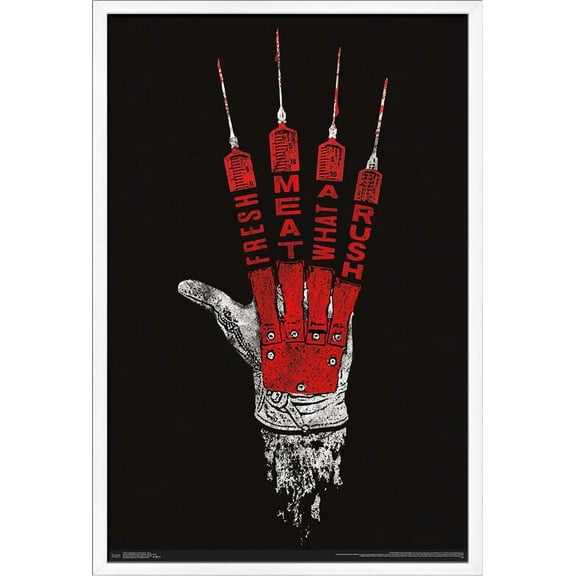 A Nightmare on Elm Street - Hand Wall Poster, 22.375" x 34", Framed