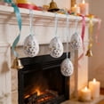 thumbnail image 4 of Easter Foam Egg Decorations, Set of Floral and Polka Dot Foam Easter Eggs, Spring Home Decor for Table Centerpiece, Easter Wreath and Basket Filler, Festive Indoor Outdoor Decor(White,C), 4 of 6