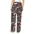 thumbnail image 3 of Xecao Various Languages Mother Women's Straight Lounge Pajama Pants: The Epitome of Relaxed Sleepwear, 3 of 9