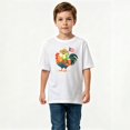thumbnail image 2 of Boys Graphic T-Shirt Puerto Rico Flag Frog Coqui Rooster Pride Kids Tees 100% Cotton Tops Ages 4-13Y, 2 of 4