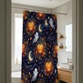 thumbnail image 7 of Halloween Shower Curtain, Night Pumpkin Polyester Fabric Bathroom Decor Curtain, Machine Washable Waterproof, Halloween Holiday Gift for Women Men, 72 x 72 Inches, 7 of 7