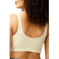thumbnail image 2 of Amoena Womens Becky Wire-Free Seamless Organic Cotton Pocketed Mastectomy Bra Off-White L, 2 of 2