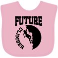 thumbnail image 3 of Inktastic Climbing Future Climber Boys or Girls Baby Bib, 3 of 4