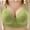 Green, variant on Amidoa No Underwire Bras for Women Plus Size Green Push-up Rhinestone Bra Bralettes for Women L