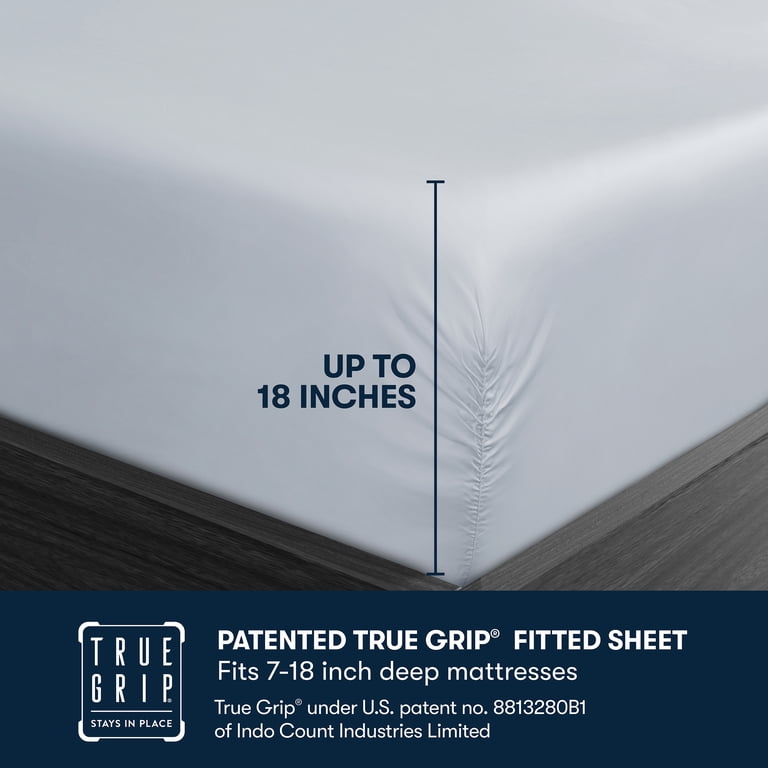 Serta 6-Piece 800 Thread Count Light Blue Cotton Rich Adult Bed