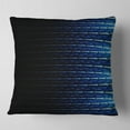 thumbnail image 2 of Designart Blue Symmetrical Fractal Flower - Abstract Throw Pillow - 16x16, 2 of 5