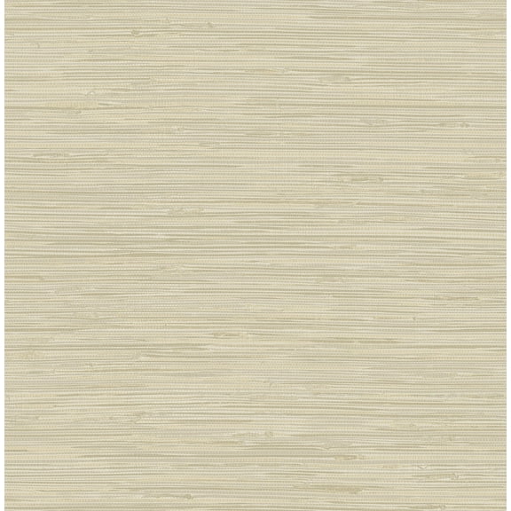 NuWallpaper Tibetan Grasscloth Off-White Vinyl Peel And Stick Wallpaper, 216-in by 20.5-in, 30.75 Sq. ft. 1 count