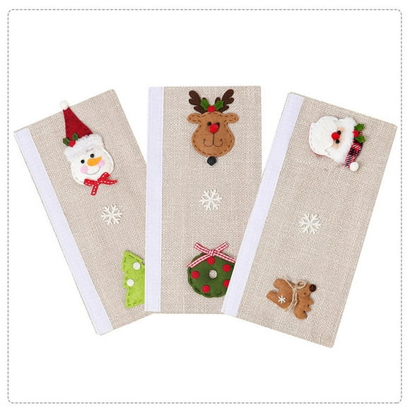 Christmas Decorations for The Home, 3Pcs Christmas Home Refrigerator Microwave Oven Handles, Christmas Decoration Supplies