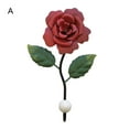 thumbnail image 2 of Dream Lifestyle Decorative Wall Hooks, Wall Mounted Art Flower Rose Iron Hook for Hanging Coat Hat Key Towel, Vintage Hanger for Living Room Bedroom Bathroom Door, Home Decoration, 2 of 8