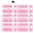 Pink, variant on 30 PCS Rectangular White Plastic Closet Dividers with a Bonus Marker Sorting Clothing, Size 2” x 5.4’’