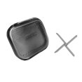 thumbnail image 1 of Portable Dental Case Retainer Braces Storage Box Square Rectangular Shape Mouth Guard Seal Transparent Plastic with Partition Holder for Travel Home Gray S, 1 of 9