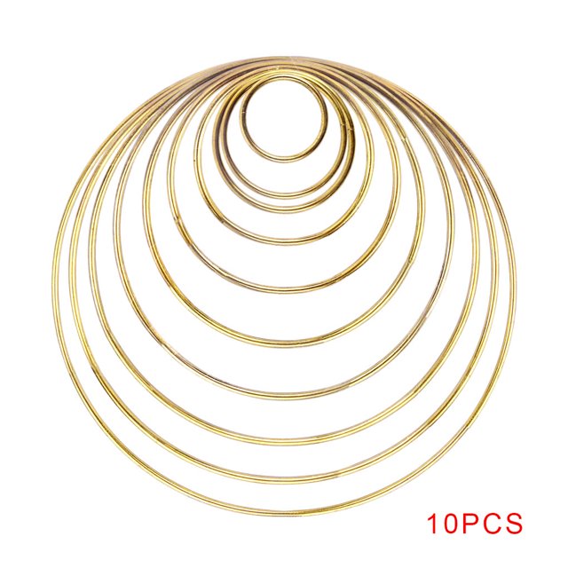 10pcs Different Sizes Dream Catcher Rings DIY Wreaths Macrame Projects Hoops Craft Round Rings