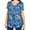 Blue Paisley, variant on Womens Plus Size Summer Floral Tunic Tops Dressy Casual Blouses Short Sleeve T-Shirts for Leggings
