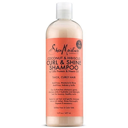 Shea Moisture Curly Hair Products  Coconut & Hibiscus Curl & Shine Shampoo  Shea