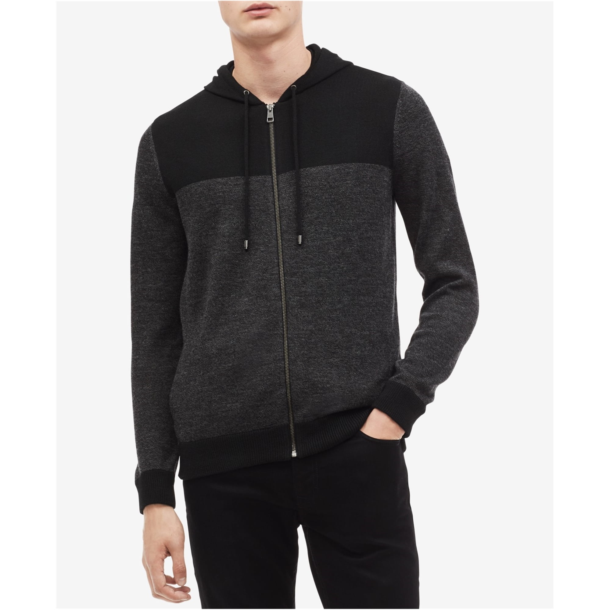calvin klein zip up sweaters