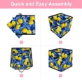 thumbnail image 6 of RATGDN Collapsible Fabric Cube Storage Bin with Double Handles for Living Room Bedroom Office Black - Lemon Juice Fruit, 6 of 7
