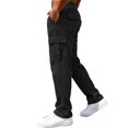 thumbnail image 5 of Men's Corduroy Utility Pants Relaxed Fit Pockets Casual Outdoor Cargo Trousers Travel Workwear, 5 of 9