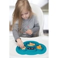 thumbnail image 3 of InterDesign Blue Silicone Kids Divided Plate, 3 of 7