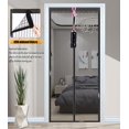 thumbnail image 2 of Puerta con mosquitera magnética EEYZD con marco completo negro, 2 of 8