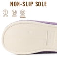 thumbnail image 6 of Litfun Women's Fuzzy Slippers Winter Comfy Indoor House Slippers Soft Memory Foam Shoes, Purple, 6 of 7