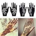 thumbnail image 3 of 2025 New Professional Henna Stencil Temporary Hand Tattoo Body Art Sticker Template Wedding Tool Flower Tattoo Stencil, 3 of 4