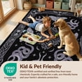 thumbnail image 4 of Design&I 4'x6' Washable Area Rug Moody Eccentric Serpentine Lunar Eclipse Fantasy Constellation Art for Home Office, Under Desk, Snag-Free Skid-Resistant Medium, 4 of 7