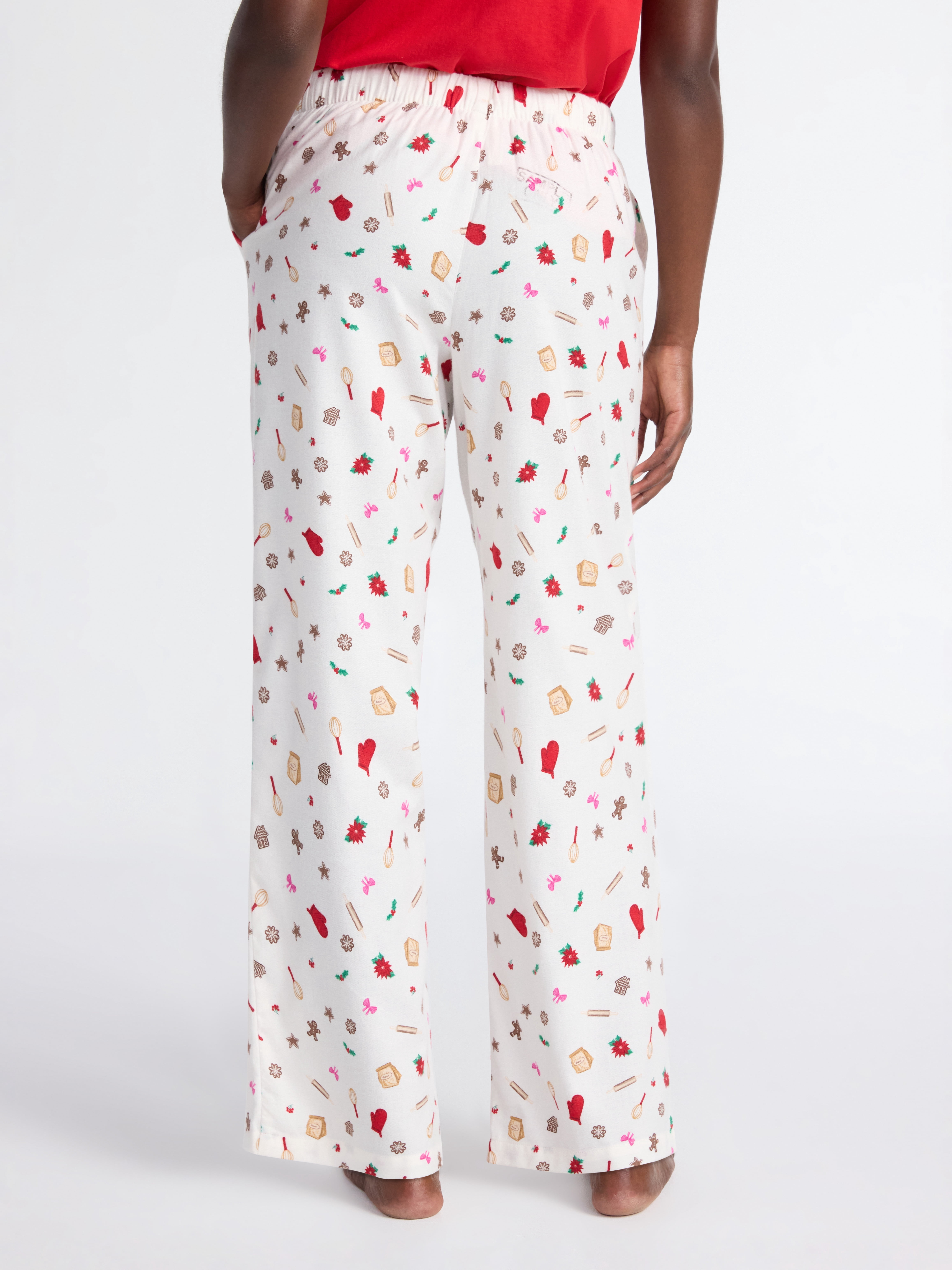 Joyspun Women's Flannel Sleep Pants, 30'' Inseam, Sizes XS-3X