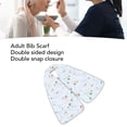 thumbnail image 4 of Bufanda De Babero Para Adultos, Baberos De Alimentación Para Adultos De Doble Cara Con Estampado Floral De Poliéster Para Personas Mayores Mayores, 4 of 7