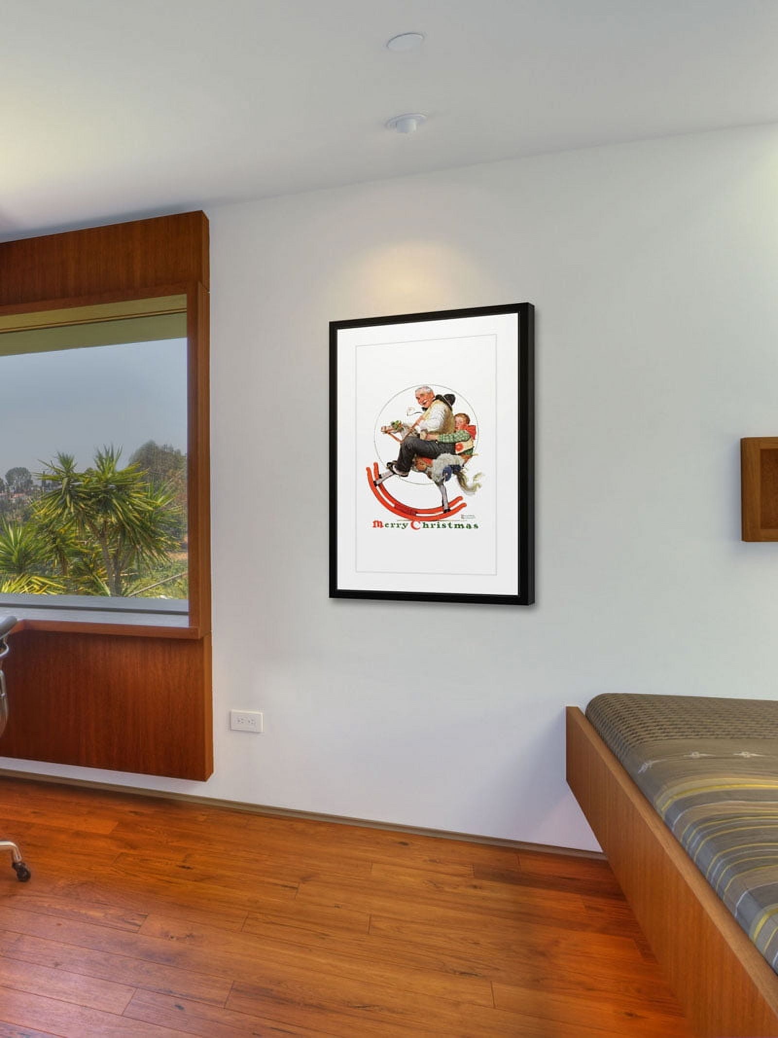 Marmont Hill Inc Norman Rockwell 'Gramps on Rocking Horse' Marmont Hill Framed Art Print - Multi-color