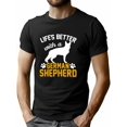 thumbnail image 1 of GERMAN SHEPHERD Print Men's Crew Neck T-shirt, Short Sleeve Versatile Casual Summer Clothes, 1 of 8