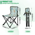 thumbnail image 3 of 600D Oxford Camping Chair Portable Foldable Chair Supports 220 lbs for Picnic, Fishing, Backpacking Deer and Pine Trees Pattern, 3 of 8