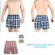 thumbnail image 5 of Yuarrent Pantalones cortos de algodón a cuadros de playa para hombre Pantalones de ropa interior Traje de baño XXL, 5 of 6