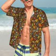 thumbnail image 7 of Zufioo Picnic Hawaiian Shirt for Men,Beach Shirts Tropical Vacation Shirts,Sleeve Casual Button Down Shirt with Pocket for Travel,Beach,Party,daily,3X-Large, 7 of 7