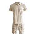 thumbnail image 3 of Conjunto De 2 Piezas Para Hombre, Playera, Camiseta, Conjunto Deportivo Informal, Pantalones Cortos De Manga Corta De Talla Grande, 3 of 6