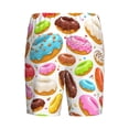 thumbnail image 5 of Naloa Color Donut Men's Short Pajama Pants, Lounge Comfort Shorts with Elasticized Waistband and Side Pockets - Small, 5 of 9
