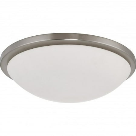 

Flush Mounts 1 Light With Brushed Nickel Finished LED Bulb Type 17 inch 25 Watts