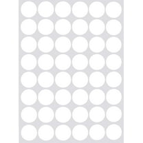 Royal Green Color-Coding Labels Dot Sticker 11/16" Inch Colored Labels forInventory Office Supplies in White (17mm), 4800 Pack